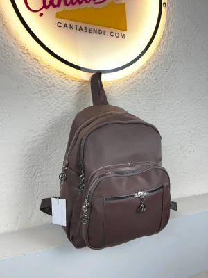 Kahve Renk 4 Bölme Sırt Çanta HB CB89124