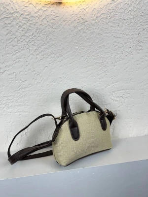 Kahve Renk KAMPANYA MİNİ HASIR Çanta CB8144