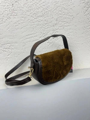 Kahve Renk Peluş Çanta CB90913