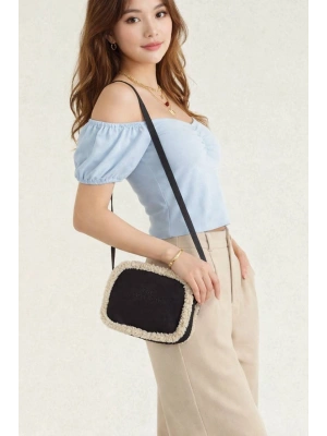 Kahve Renk Yanları Peluş Çanta CB88141