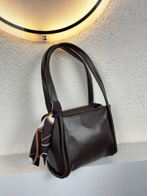 Kahve Renk Yeni Fularlı Kol Çanta CB1444