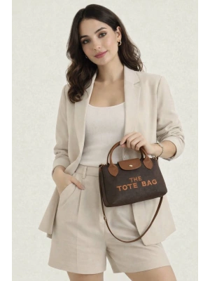 Kahve Tote Çaptaz Çanta CB89814