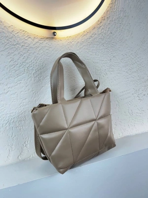 Koyu Vizon Renk Kapitone Kol Çanta CB8203