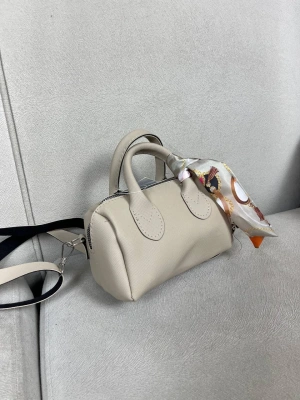 Koyu Vizon Renk Mini Boy Fularlı Lakos Çanta CB68735