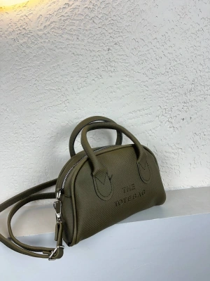 Koyu Yeşil Renk Tote Lakos Deri Çanta CB9256