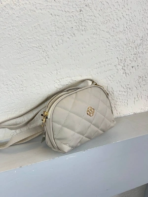 Krem 2 Bölme 2025 Kapitone YENİ ÇANTA CB7409