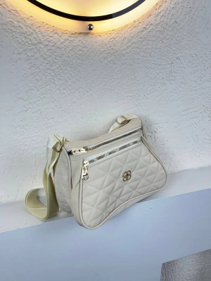 Krem 4 Bölme Kalite Çanta CB9183