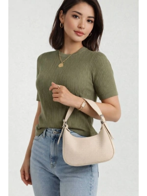 Krem Düz Renk Yeni Kalite BAGET CB41314