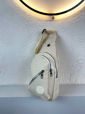 Krem Renk BODYBAG ÇAPRAZ FERMUARLI Çanta CB1941