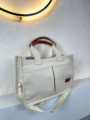 Krem  Renk Kalite Çanta CB9135