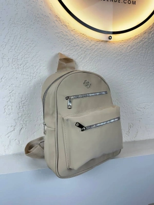 Krem Renk Kalite Sırt Çanta CB6355