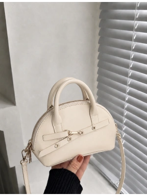 Krem Renk Mini Boy Çanta CB74214