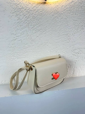 Krem Renk MİO Kalıp Çapraz Çanta CB9171