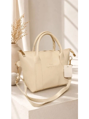 Krem Renk Tote Yeni Çanta CB10451