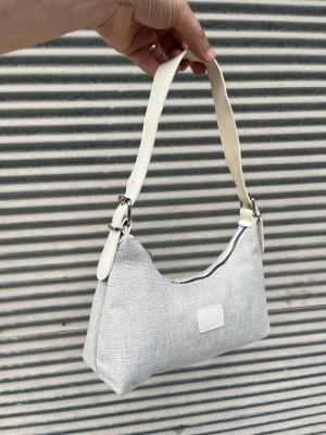 Krem Renk Yeni Hasır Çanta CB2452