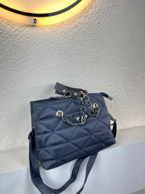 Lacivert Renk Kapitone 2 Bölme Kalite Çanta CB8143