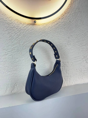 Lacivert Renk Lakos Deri Baget Çanta CB7171