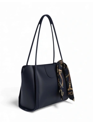 Lacivert Renk Yeni Fularlı Kol Çanta CB1444