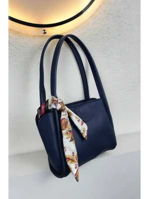 Lacivert Renk Yeni Fularlı Kol Çanta CB1444