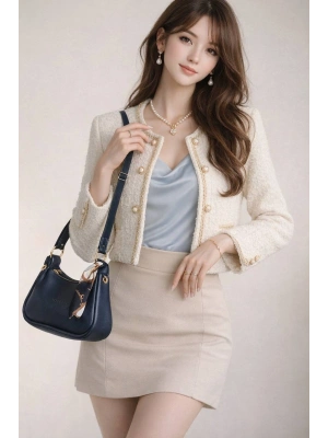 Lacivert Renk Yeni TOTE Çapraz Çanta CB2872