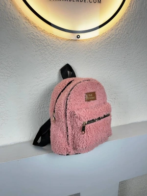 Pembe Peluş Sırt Çanta CB8527