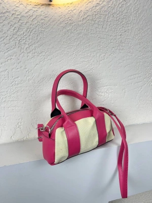 Pembe Renk Çizgili Çanta CB8262
