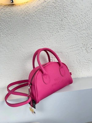 Pembe Renk Tote Lakos Deri Çanta CB9256