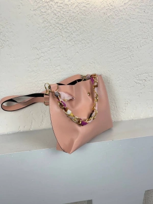 Pudra Fularlı Çapraz Çanta CB5219