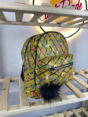 Sarı Beyaz Yeni Sezon Sırt Çanta