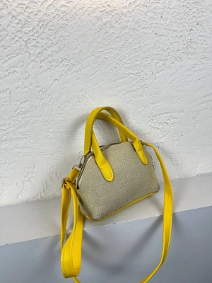 Sarı Renk KAMPANYA MİNİ HASIR Çanta CB8144