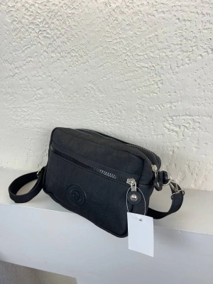 Siyah 3 Bölme Krinkıl Çanta CB1468