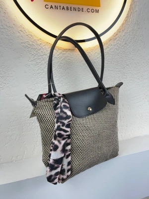 Siyah Dama Desen Siyah Sap Çanta CB0104