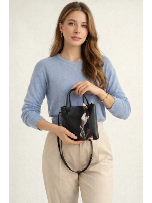 Siyah MİNİ BOY Fularlı Çanta CB0000