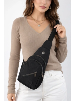 Siyah Renk BODYBAG ÇAPRAZ FERMUARLI Çanta CB1941