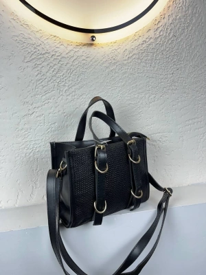 Siyah Renk HASIR Çapraz Çanta CB0173
