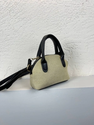 Siyah Renk KAMPANYA MİNİ HASIR Çanta CB8144