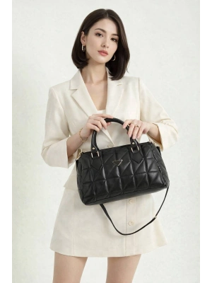 Siyah Renk Kapitone Kol Çanta CB78194