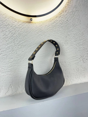 Siyah Renk Lakos Deri Baget Çanta CB7171