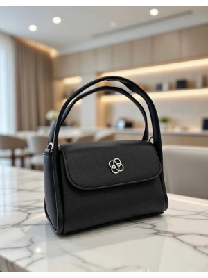 Siyah Renk Lakos Deri Yeni Çanta CB00999