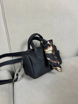 Siyah Renk Mini Boy Fularlı Lakos Çanta CB68735