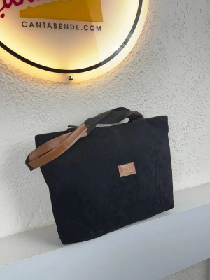 Siyah Renk NUBUK BÜYÜK BOY ÇANTA CB0134