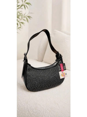 Siyah Renk Taşlı Çanta CB01541