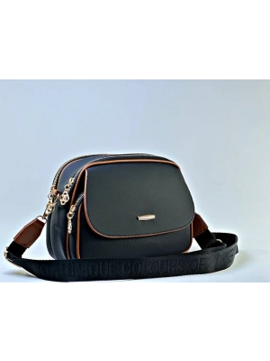 Siyah Tabalı Renk 3 Bölme BRLN Çanta CB22673