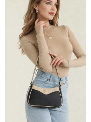 Siyah Vizon Detaylı Renk YENİ BAGET Çanta CB81141