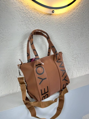 Taba Renk YAZILI KALİTE Çanta CB6811