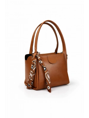 Taba Renk Yeni Fularlı Kol Çanta CB1444