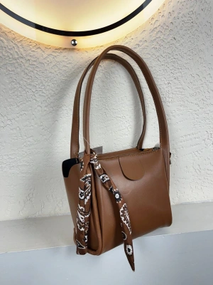 Taba Renk Yeni Fularlı Kol Çanta CB1444