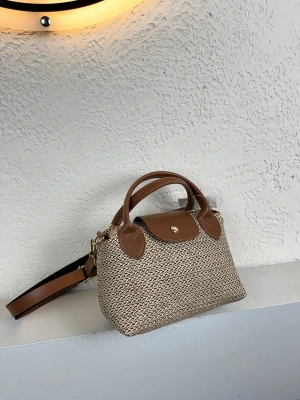 Taba Sap Hasır Desenli Çapraz Çanta CB08922