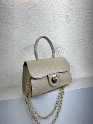 Vizon Renk Kalıp Zincirli Çanta CB091487