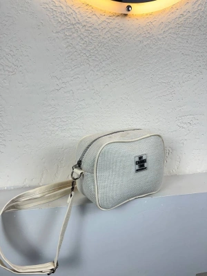 Vizon Renk Krem Kenar Hasır Çanta CB2021